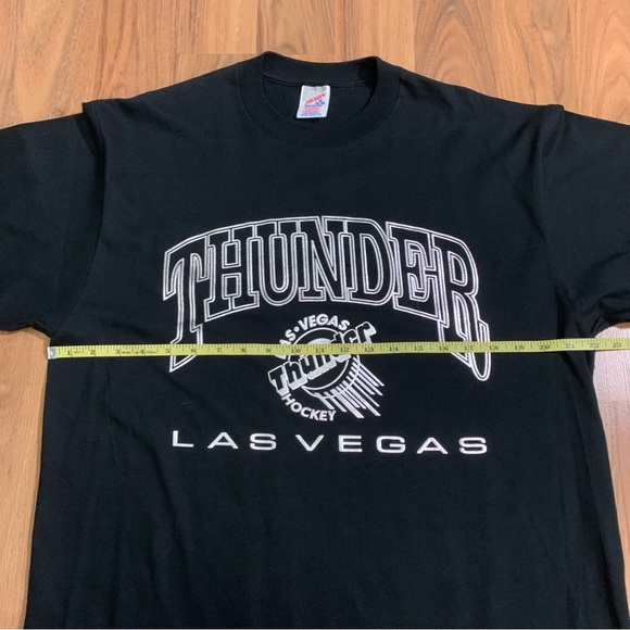 Vintage IHL Minor League Hockey Las Vegas Thunder Men’s Size XL Cotton Tee - Picture 5 of 6